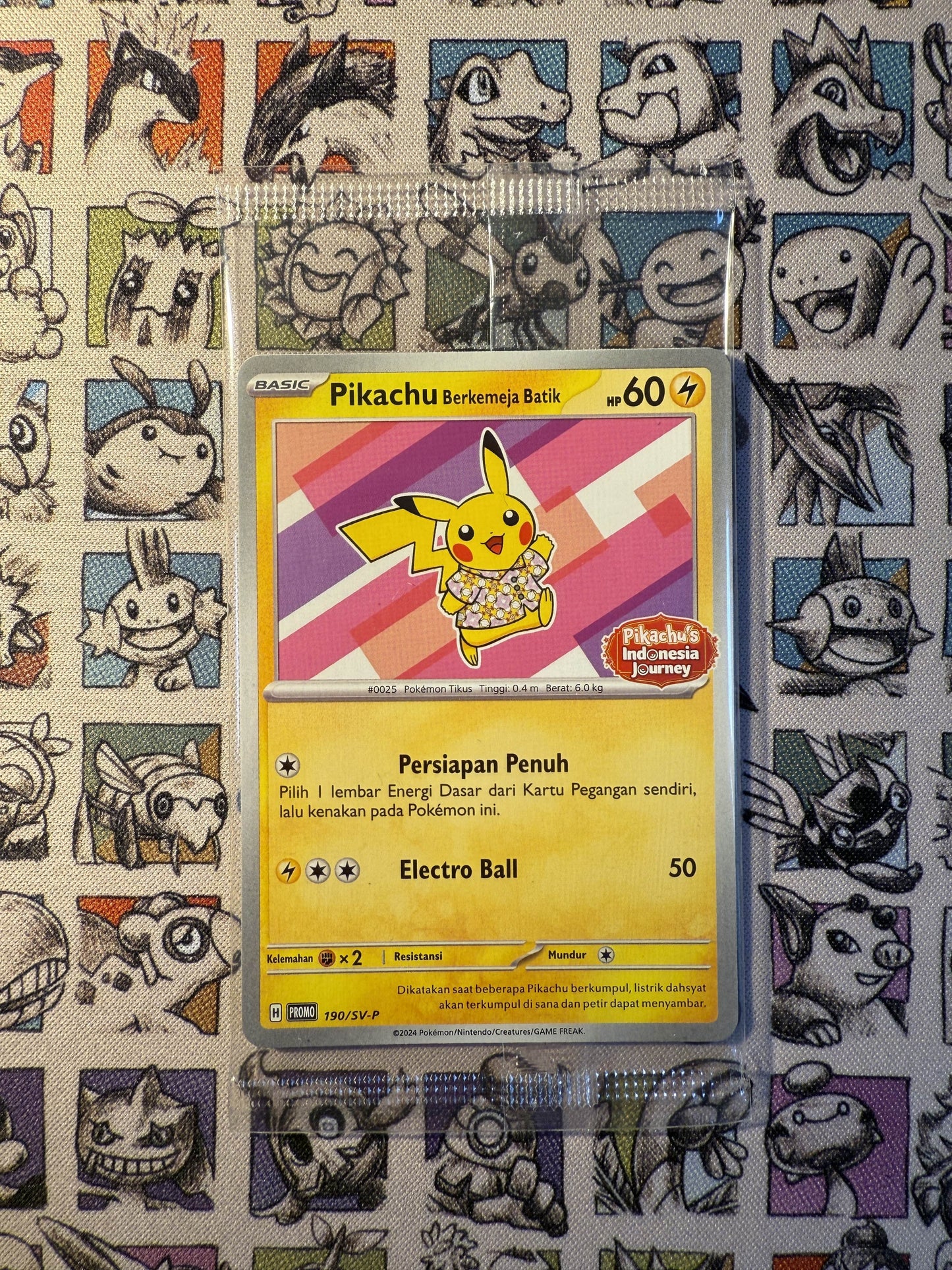 Pikachu Batik rose Promo Indonésien 190/SV-P