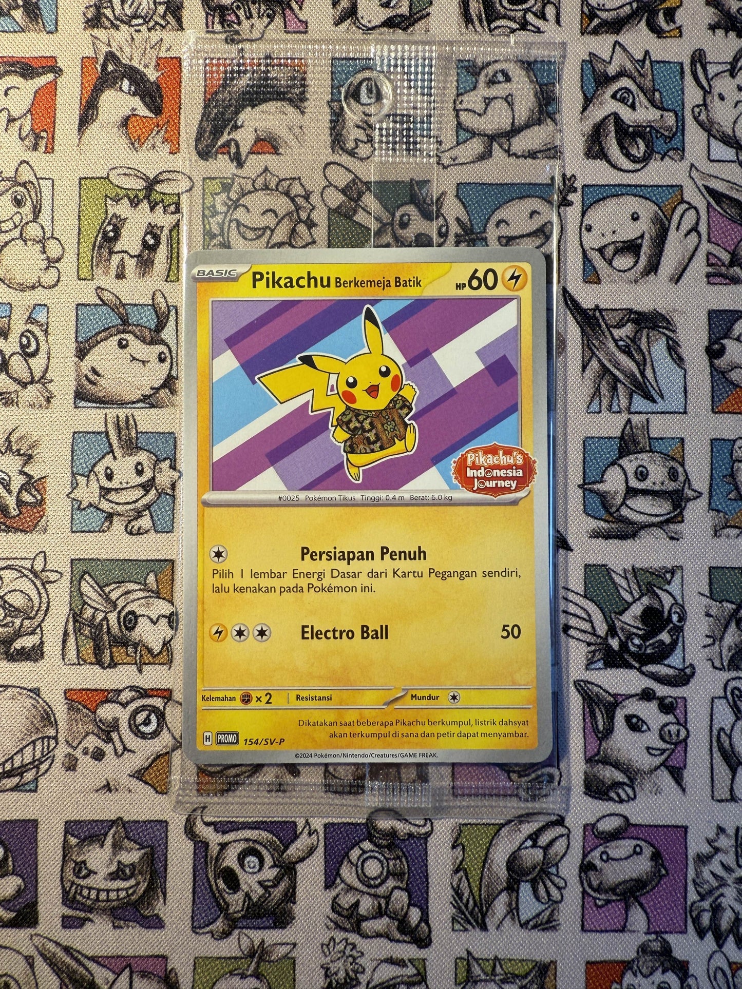 Pikachu Batik violet Promo Indonésien 154/SV-P