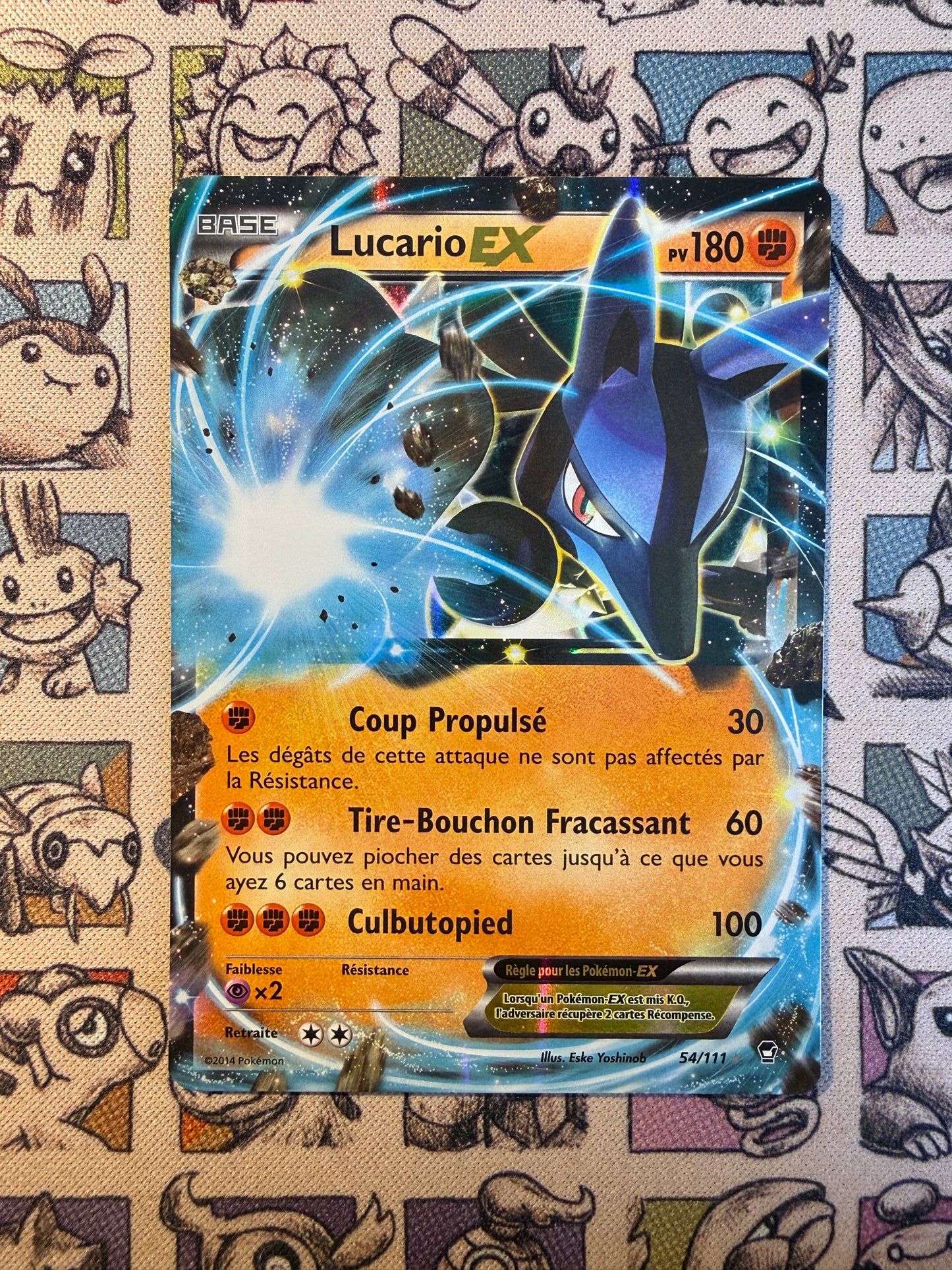 Lucario EX 54 Poings Furieux