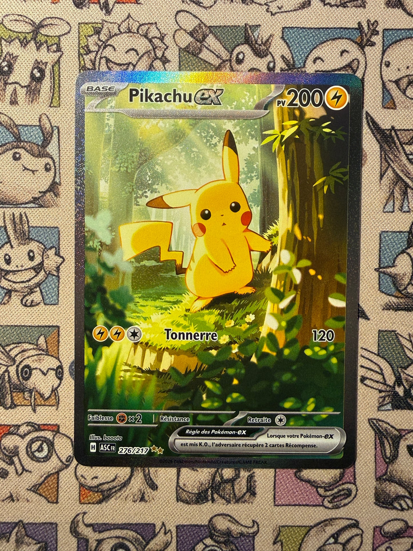 Pikachu ex 276 Héros Transcendants