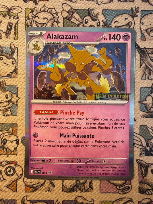 Alakazam 3 Promos Méga-Évolution STAFF