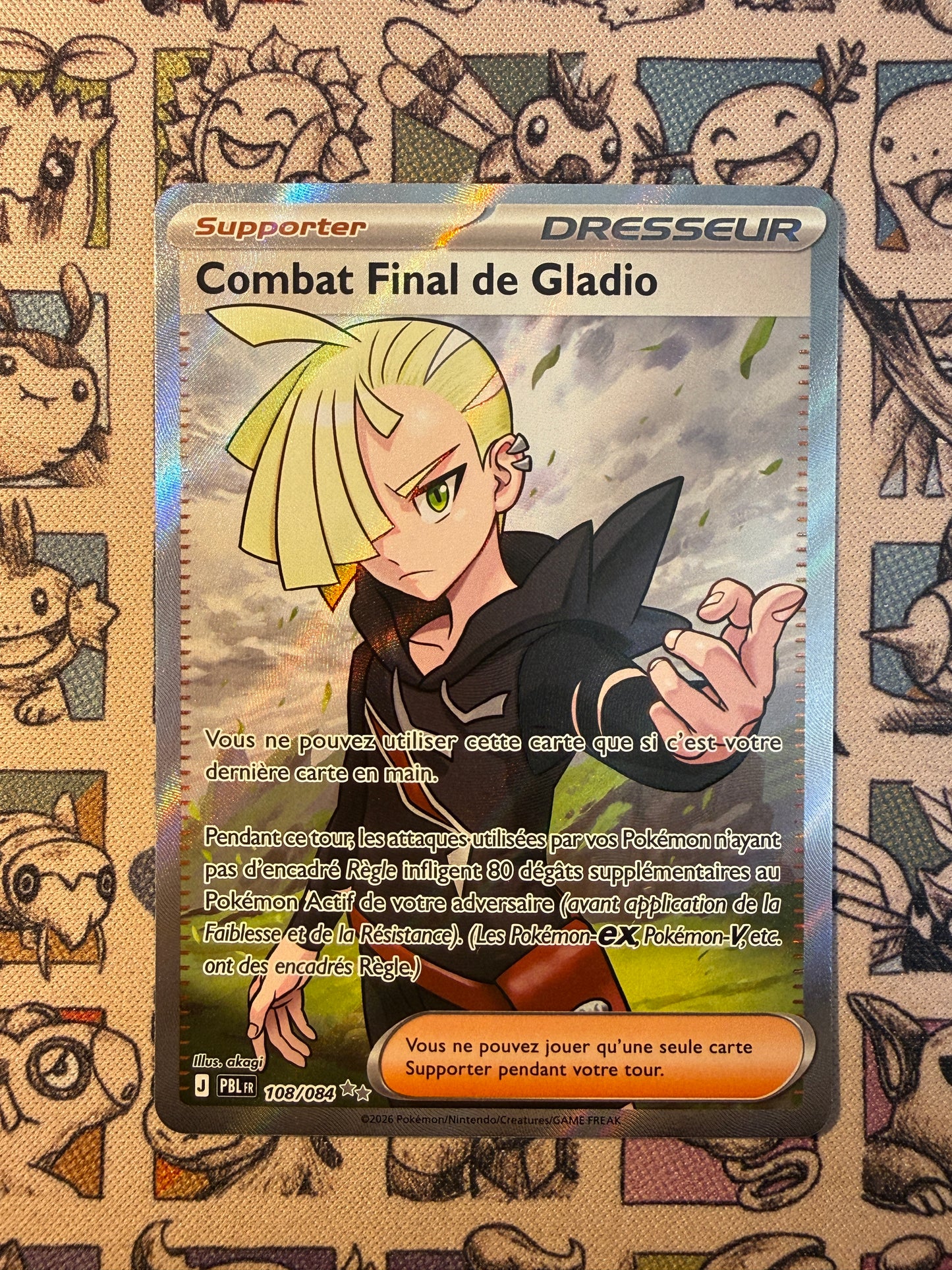 Combat Final de Gladio 108 Nuit Noire