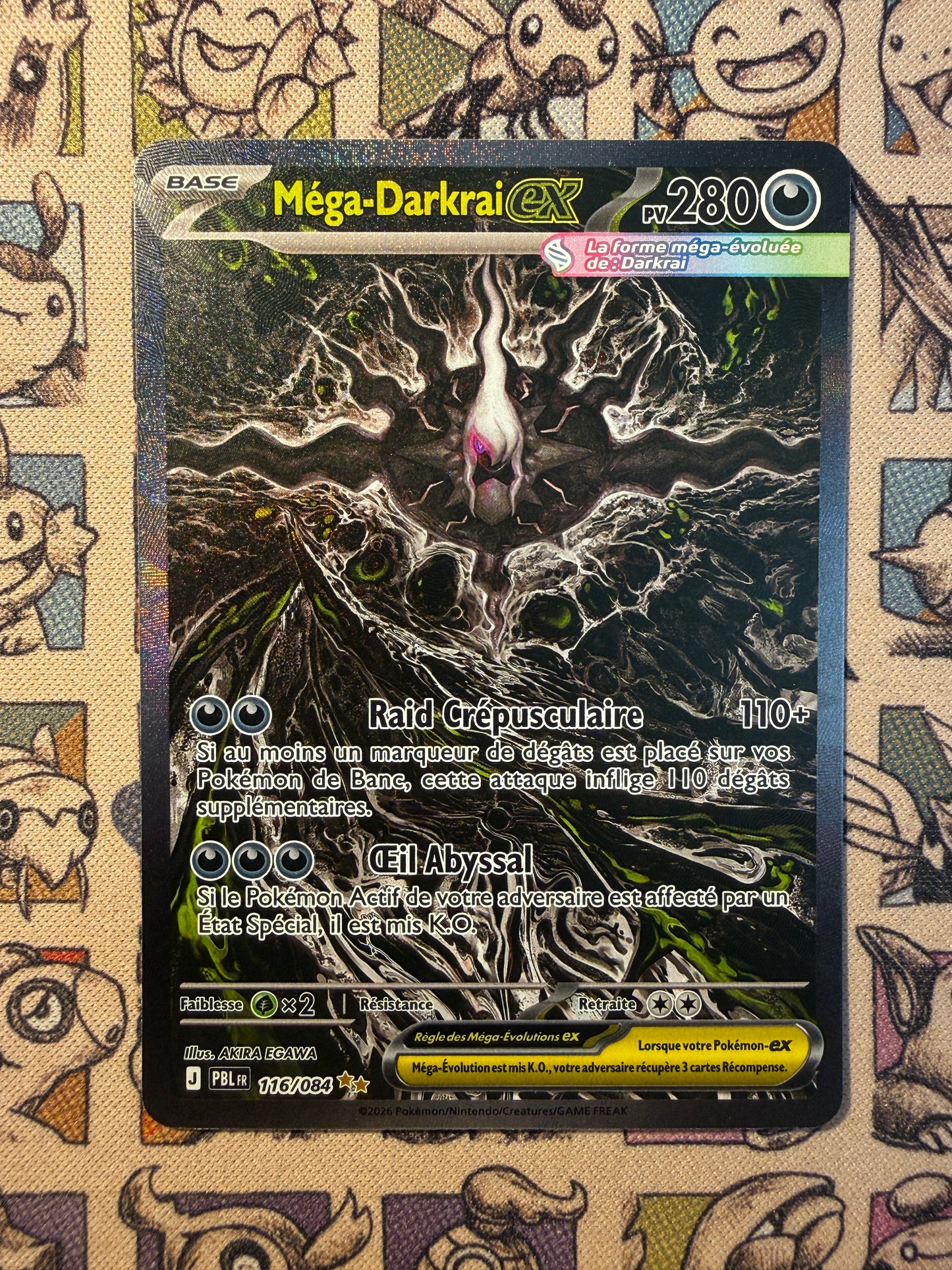 Mega Darkrai ex 116 Nuit Noire