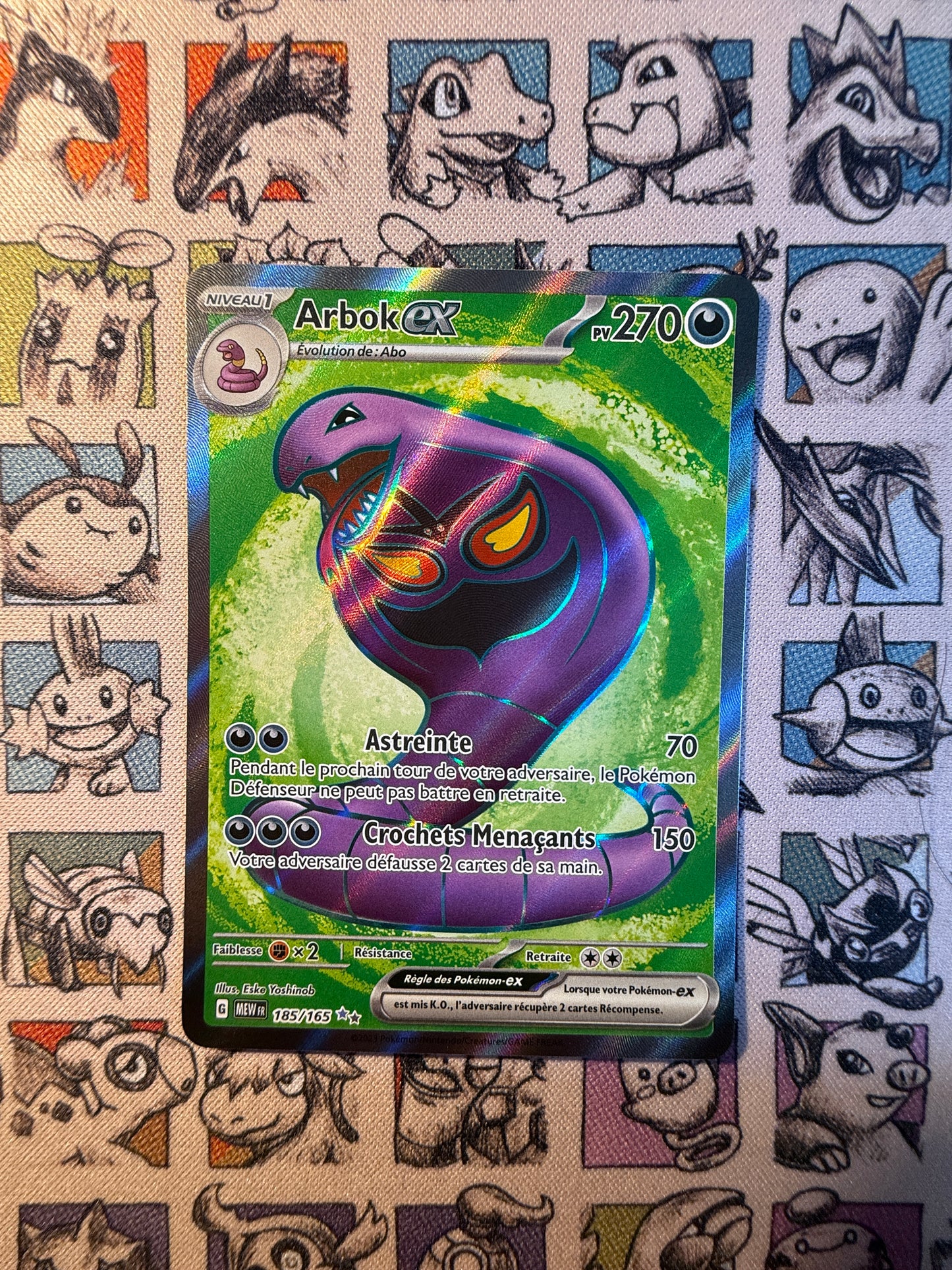 Arbok ex FA 185/165 Pokemon 151