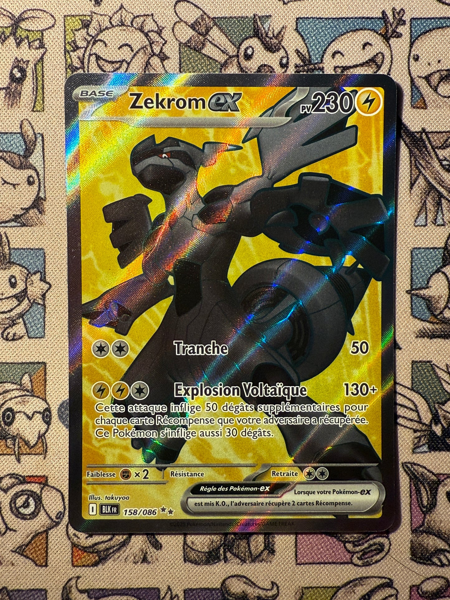 Zekrom ex 158 Foudre Noire