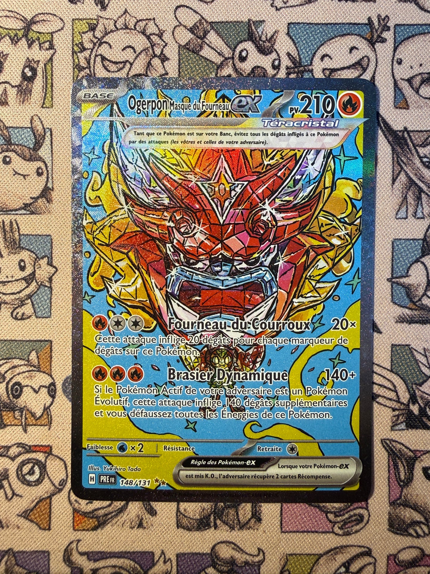 Masque du Fourneau Ogerpon ex 148 Evolutions Prismatiques