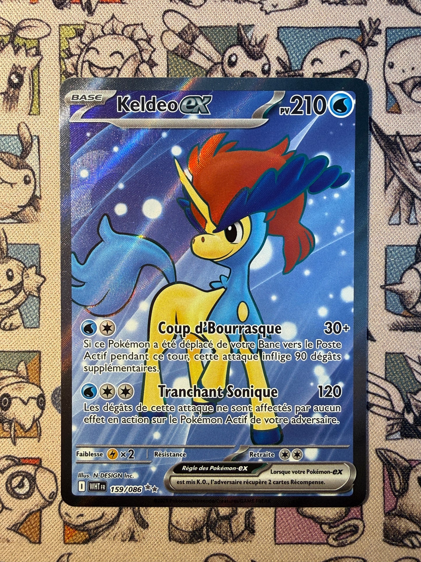 Keldeo ex 159 Flamme Blanche