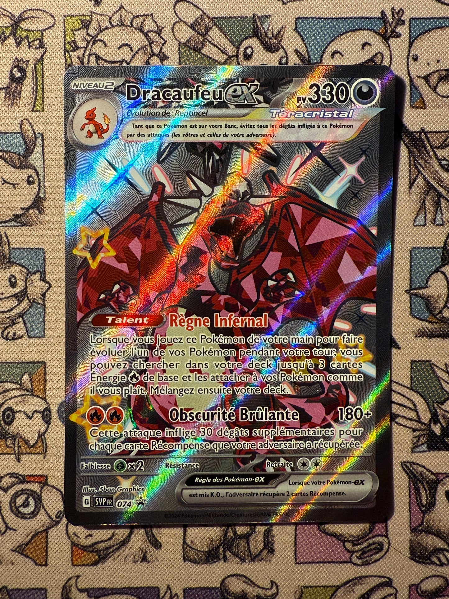 Dracaufeu ex 74 Ecarlate & Violet Promos