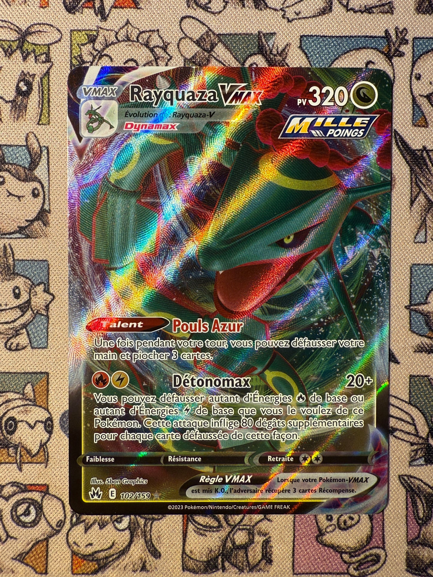 Rayquaza VMAX 102 Zenith Suprême
