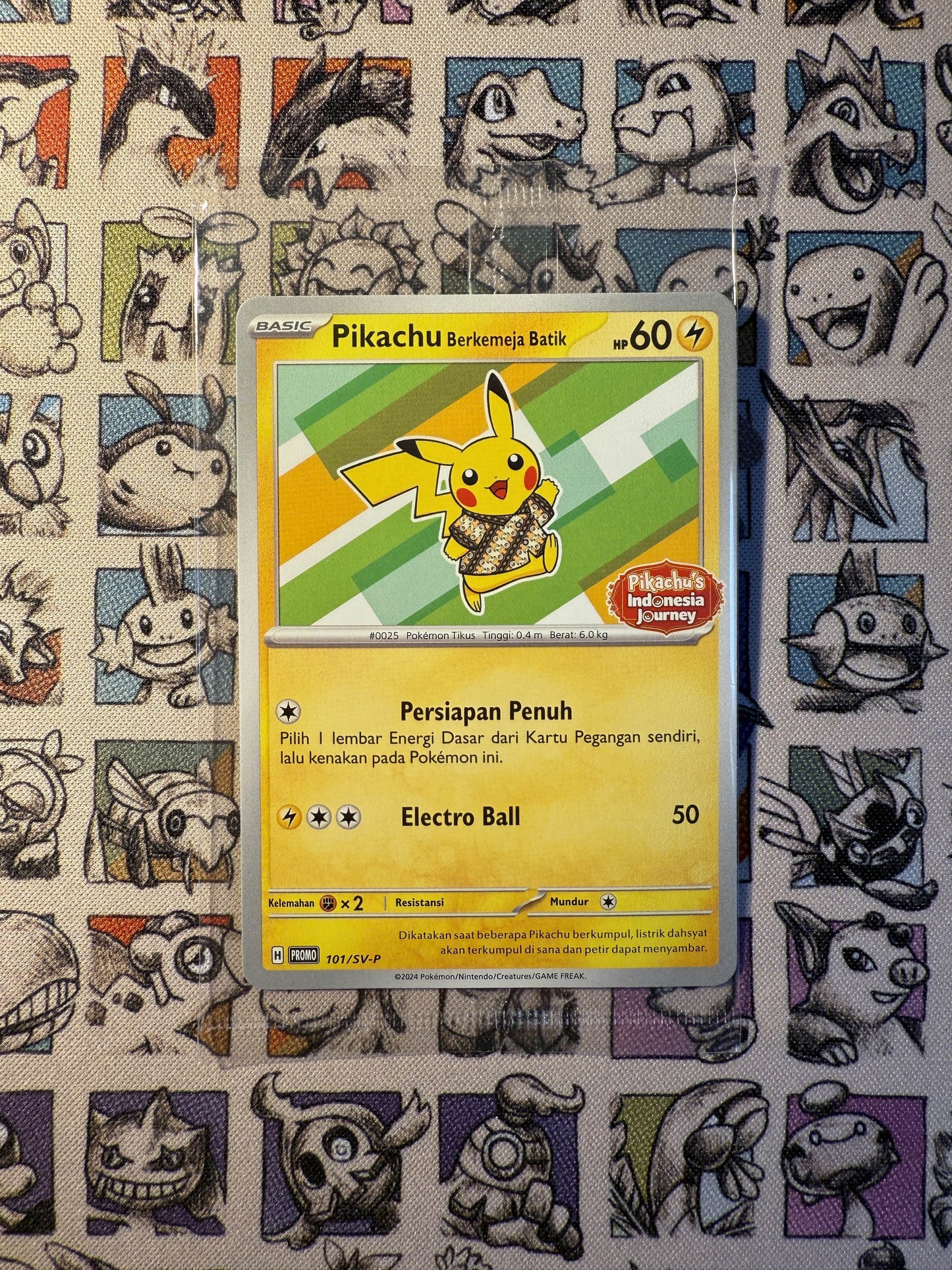 Pikachu Batik vert Promo Indonésien 101/SV-P