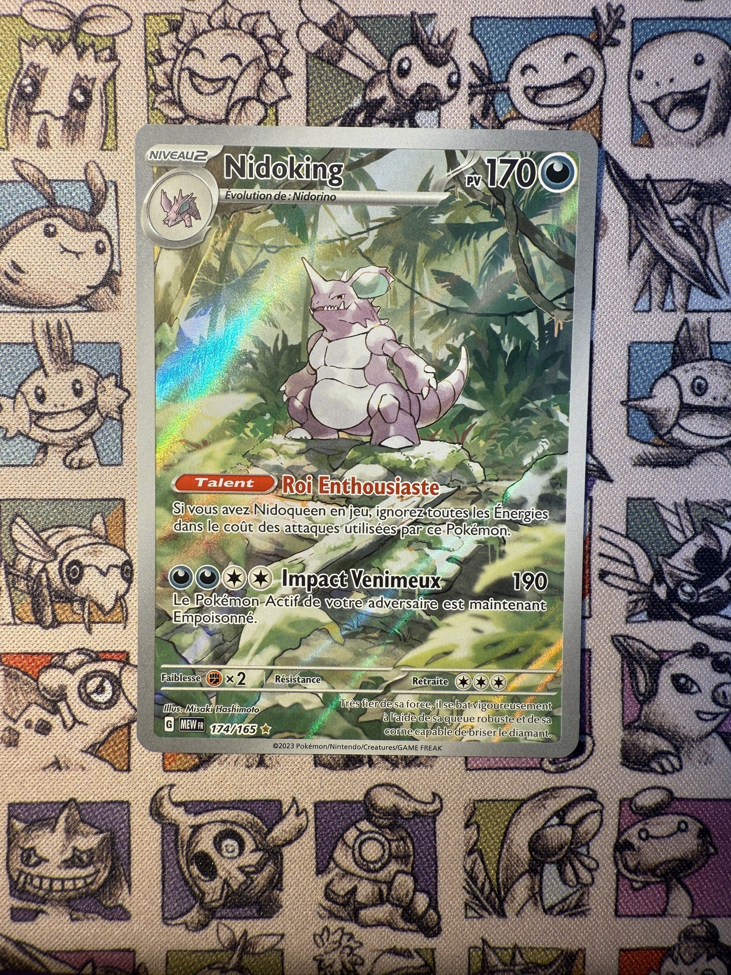 Nidoking AR 174/165 Pokemon 151