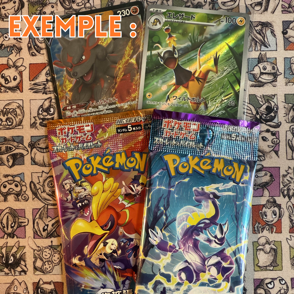Kitsune Pack - Pack mystère Pokémon découverte du japonais !