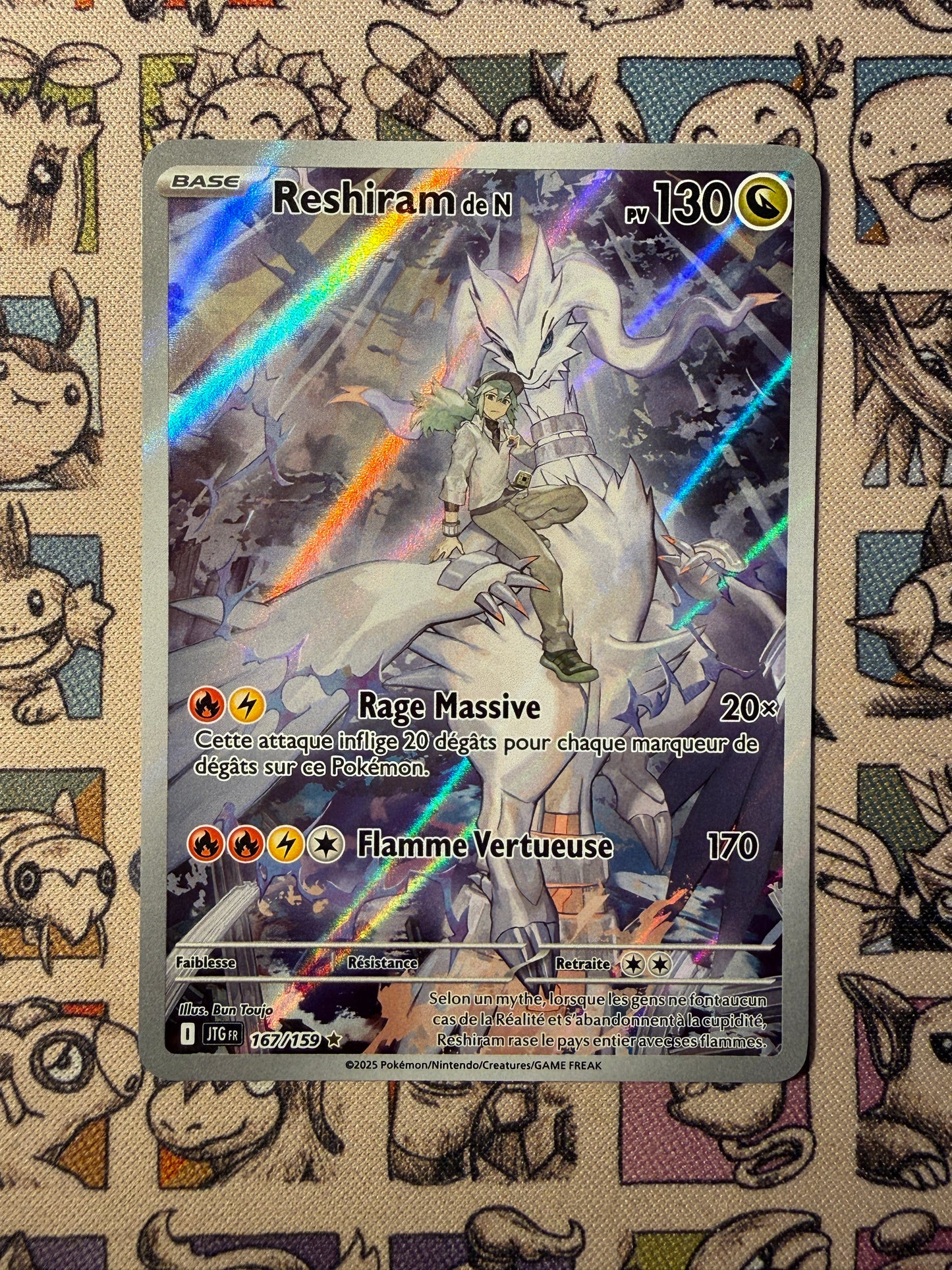 N's Reshiram 167 Aventures Ensemble