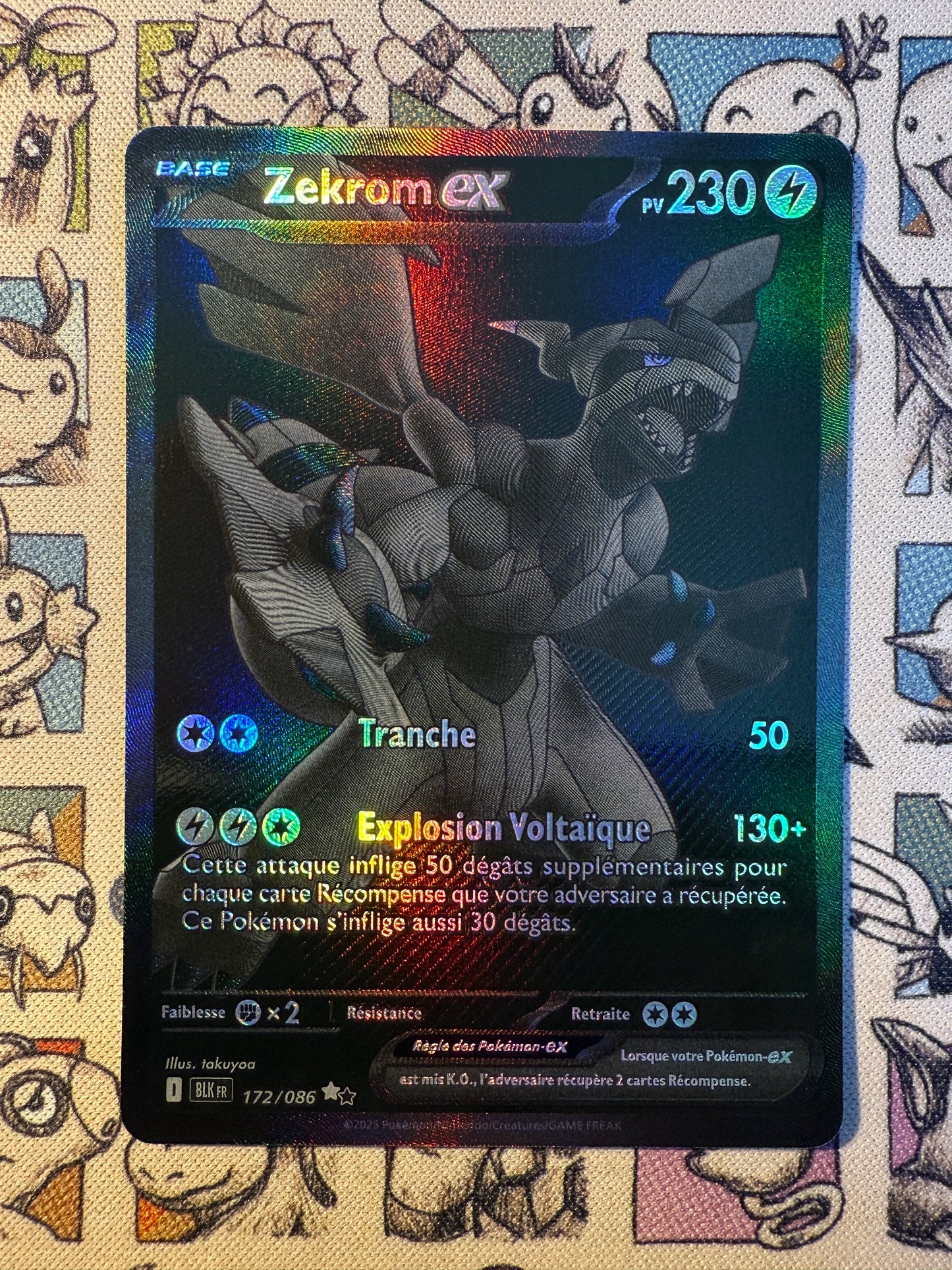 Zekrom ex 172 Foudre Noire