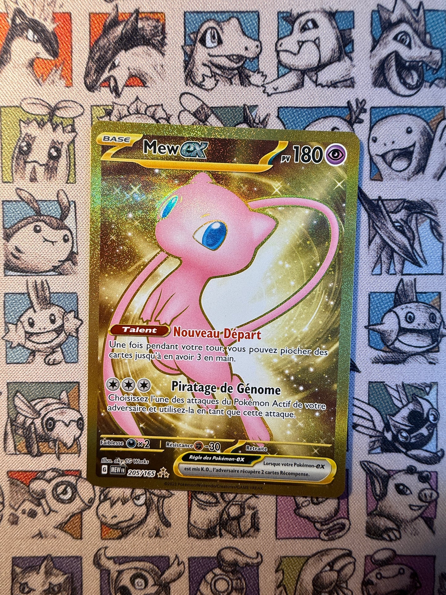 Mew ex gold 205/165 Pokemon 151