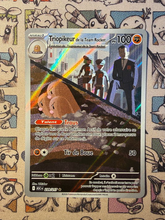 Team Rocket's Triopikeur 239 Heros Transcendants