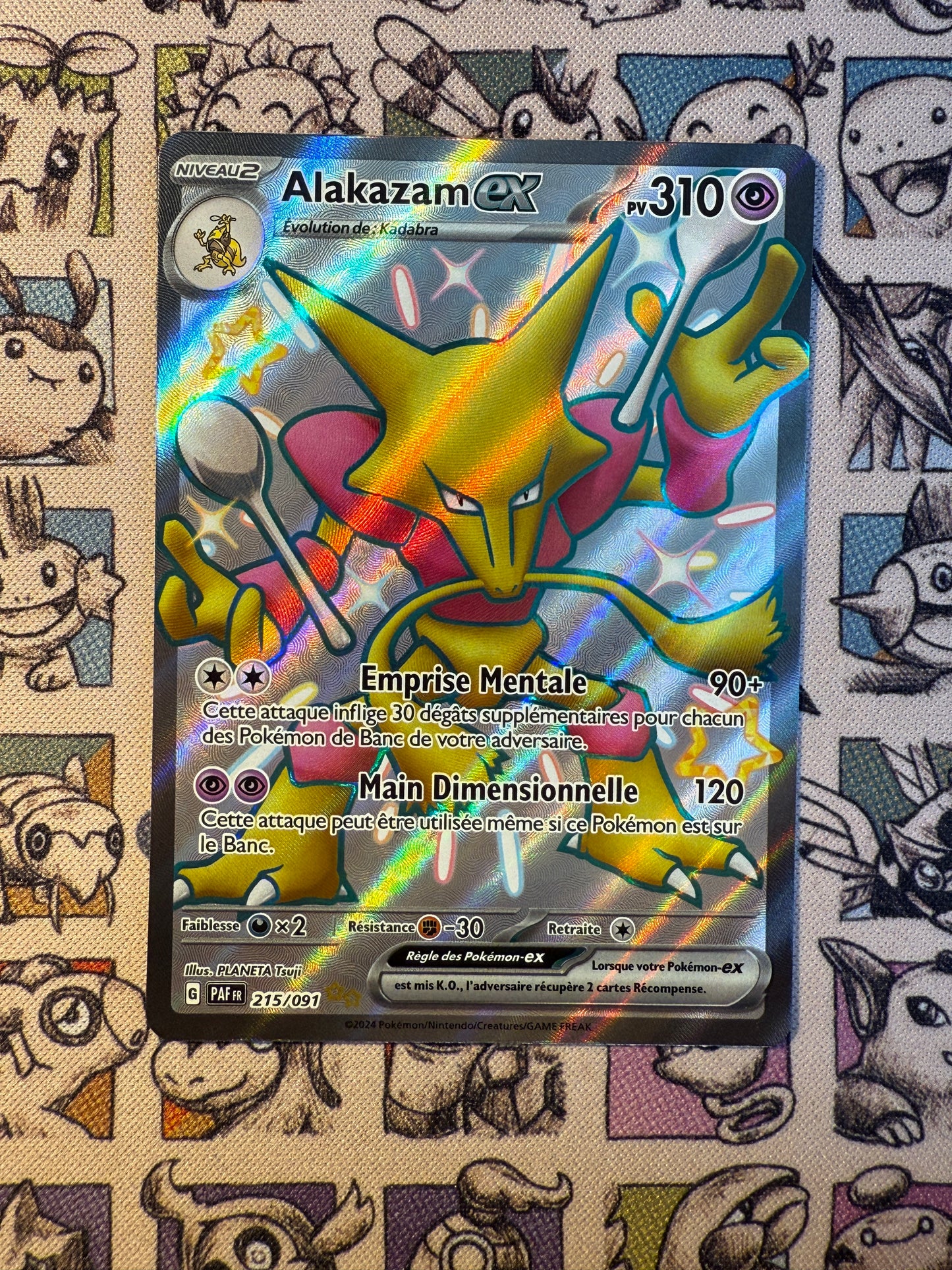 Alakazam ex 215 Paldean Fates
