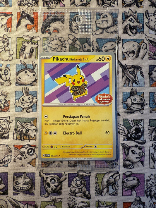 Pikachu Batik violet Promo Indonésien 154/SV-P