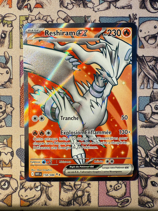 Reshiram ex 158 Flamme Blanche
