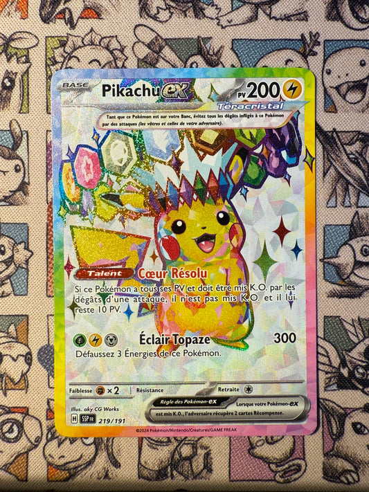 Pikachu ex 219 Etincelles Déferlantes