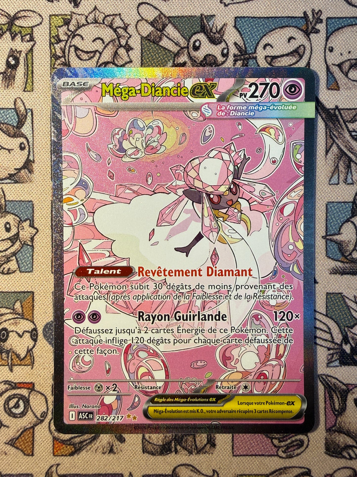 Mega Diancie ex 282 Heros Transcendants