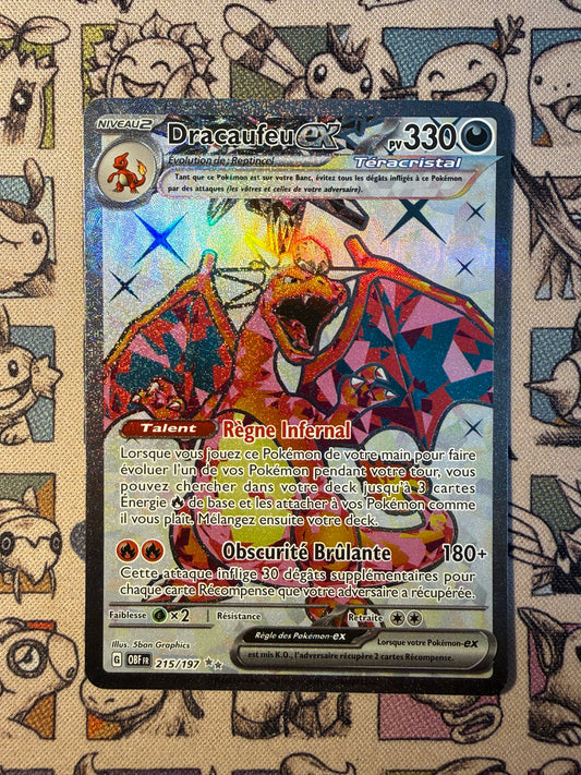 Dracaufeu ex 215 Flammes Obsidiennes