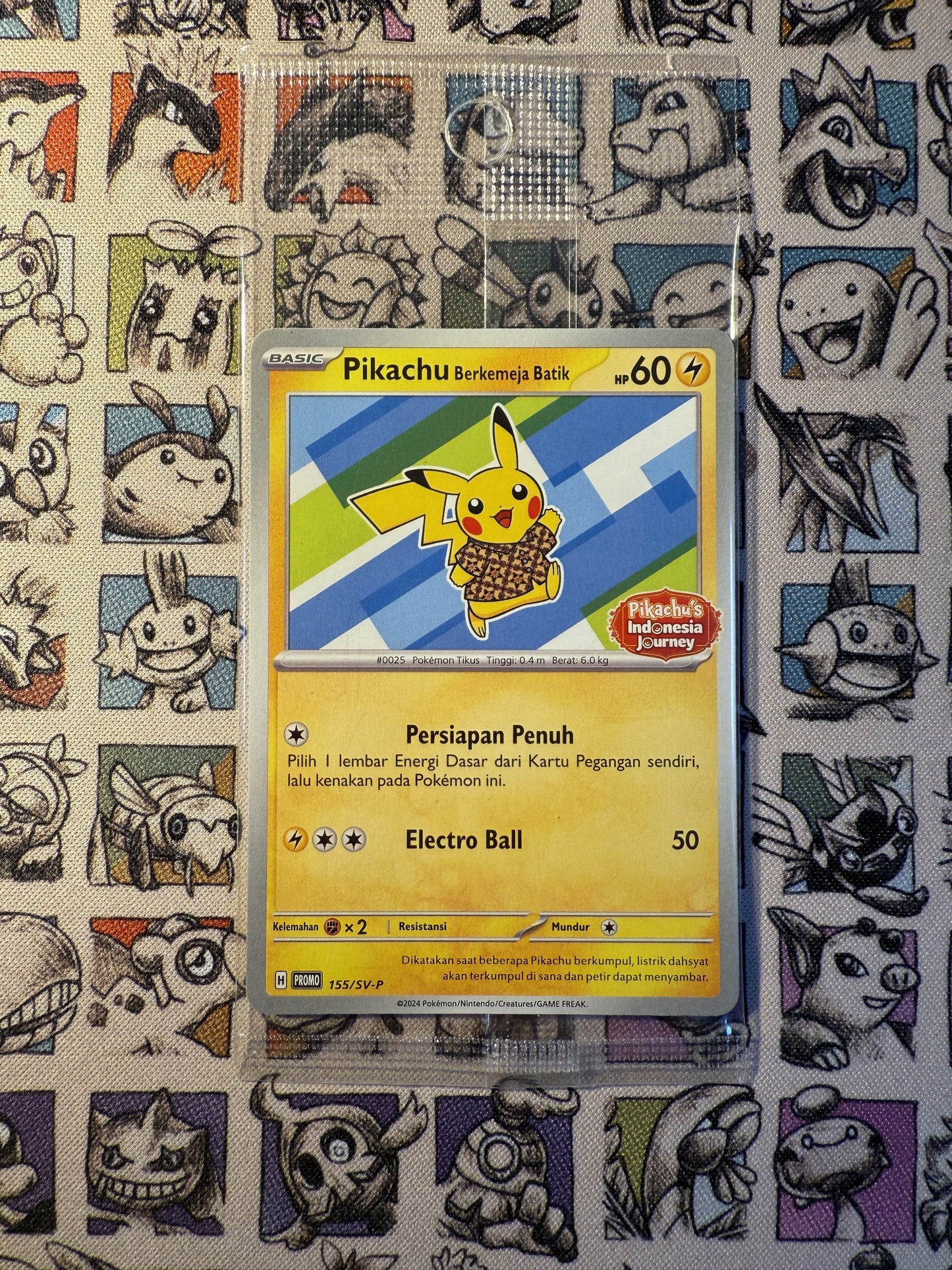 Pikachu Batik bleu Promo Indonésien 155/SV-P