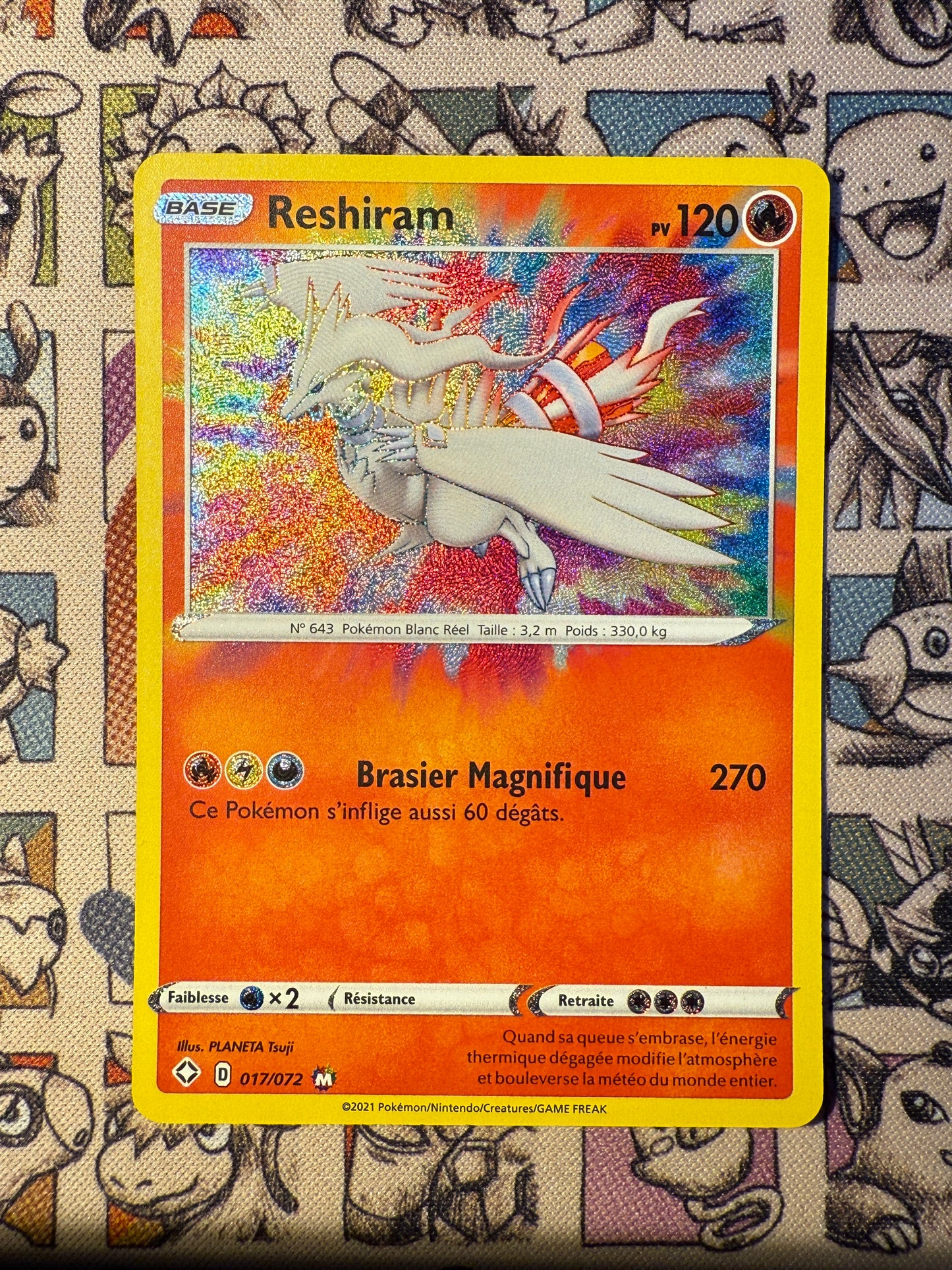 Reshiram 17 Destinées Radieuses