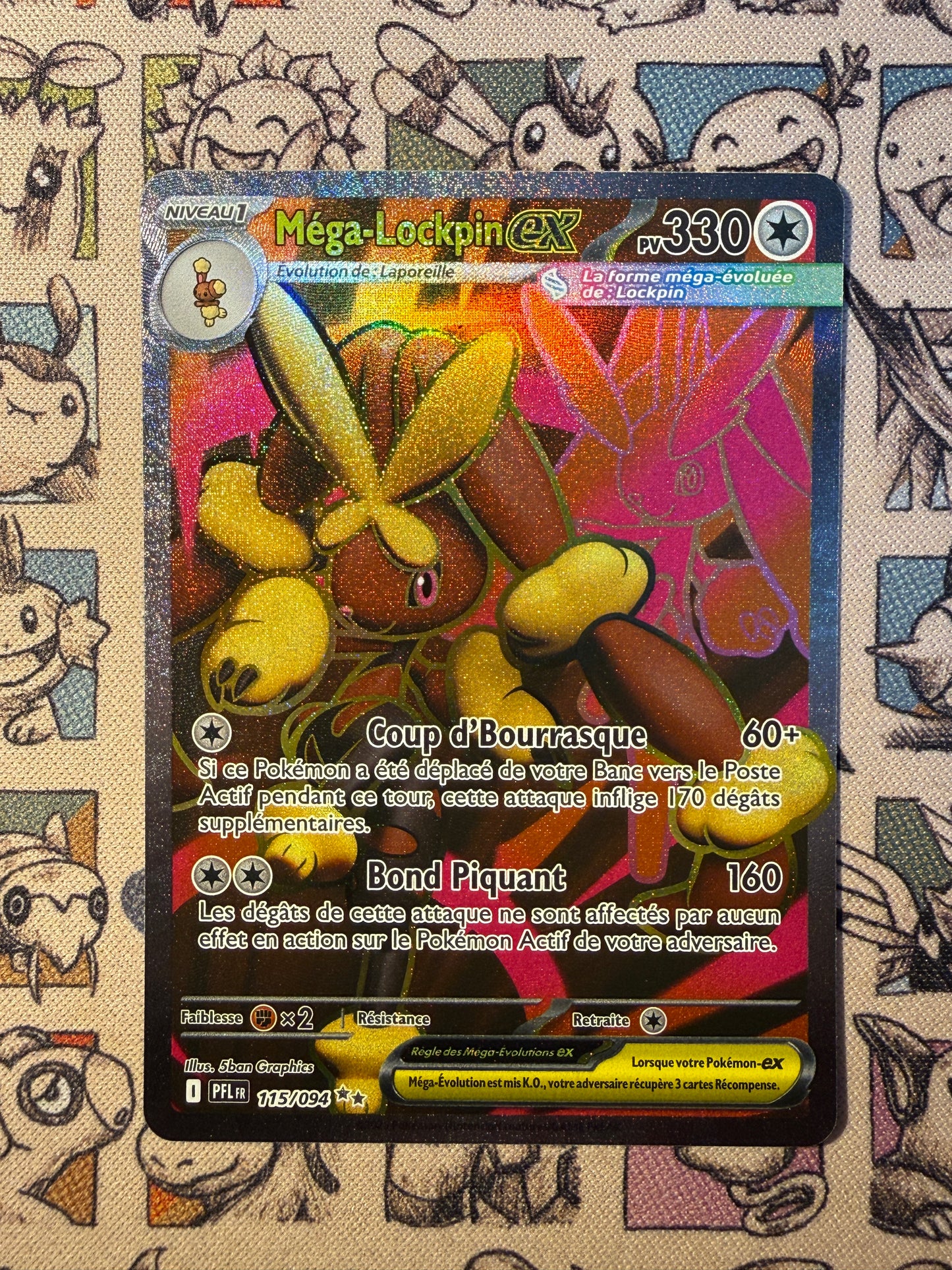Mega Lockpin ex 115 Flammes Fantasmagoriques
