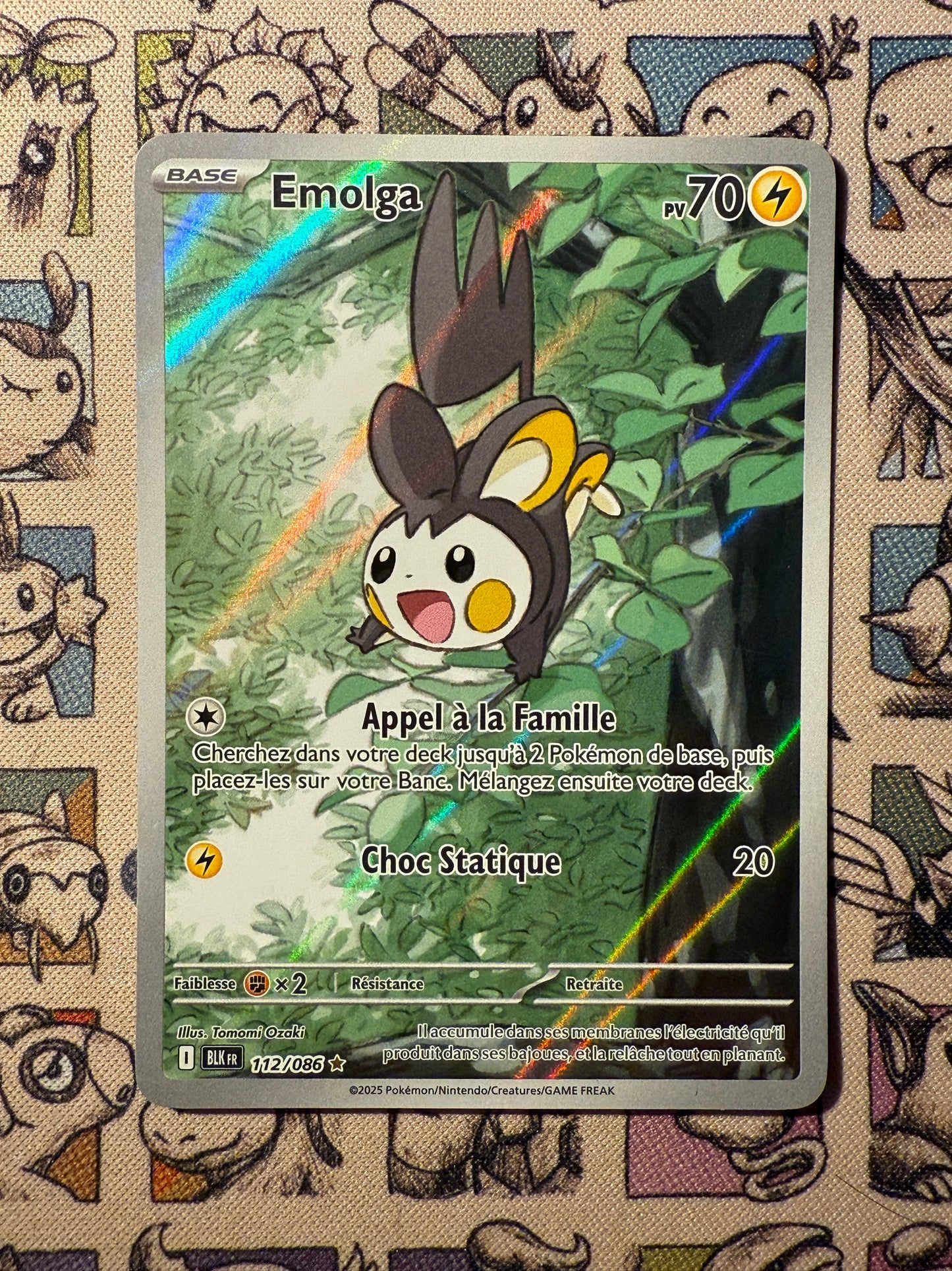 Emolga 112 Foudre Noire