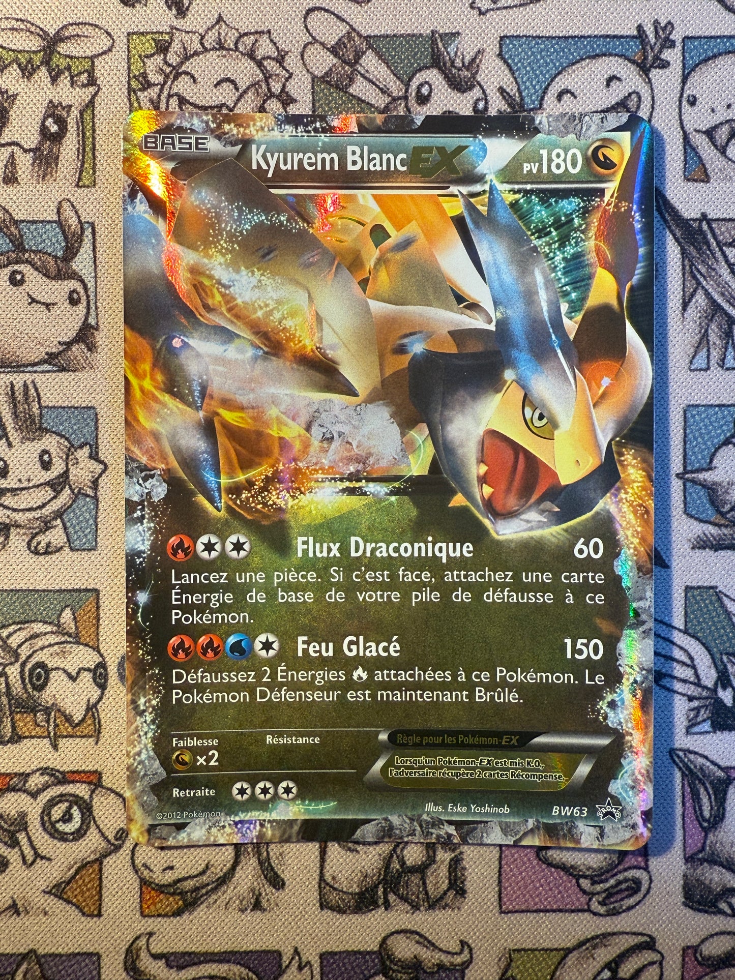 White Kyurem EX BW63 Noir & Blanc Promos